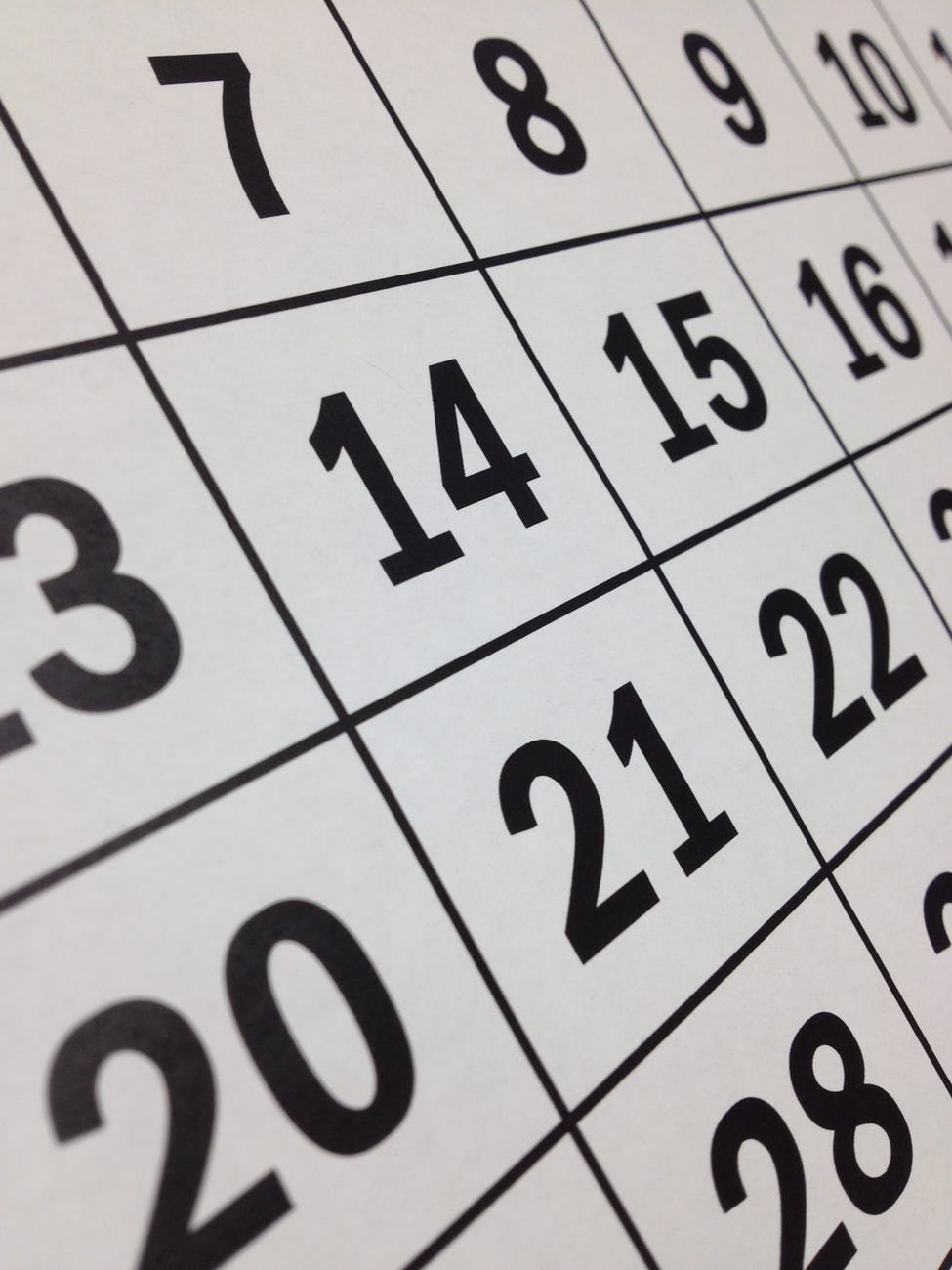 appointment black calendar countdown